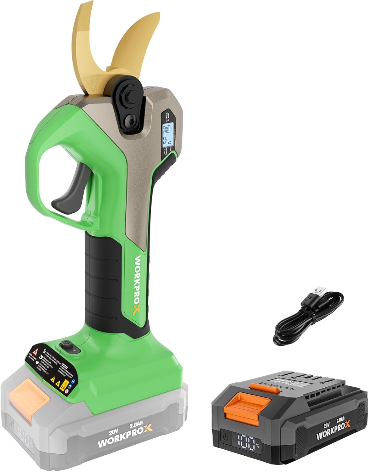 WORKPROX Electric Pruning Shears, 1.26