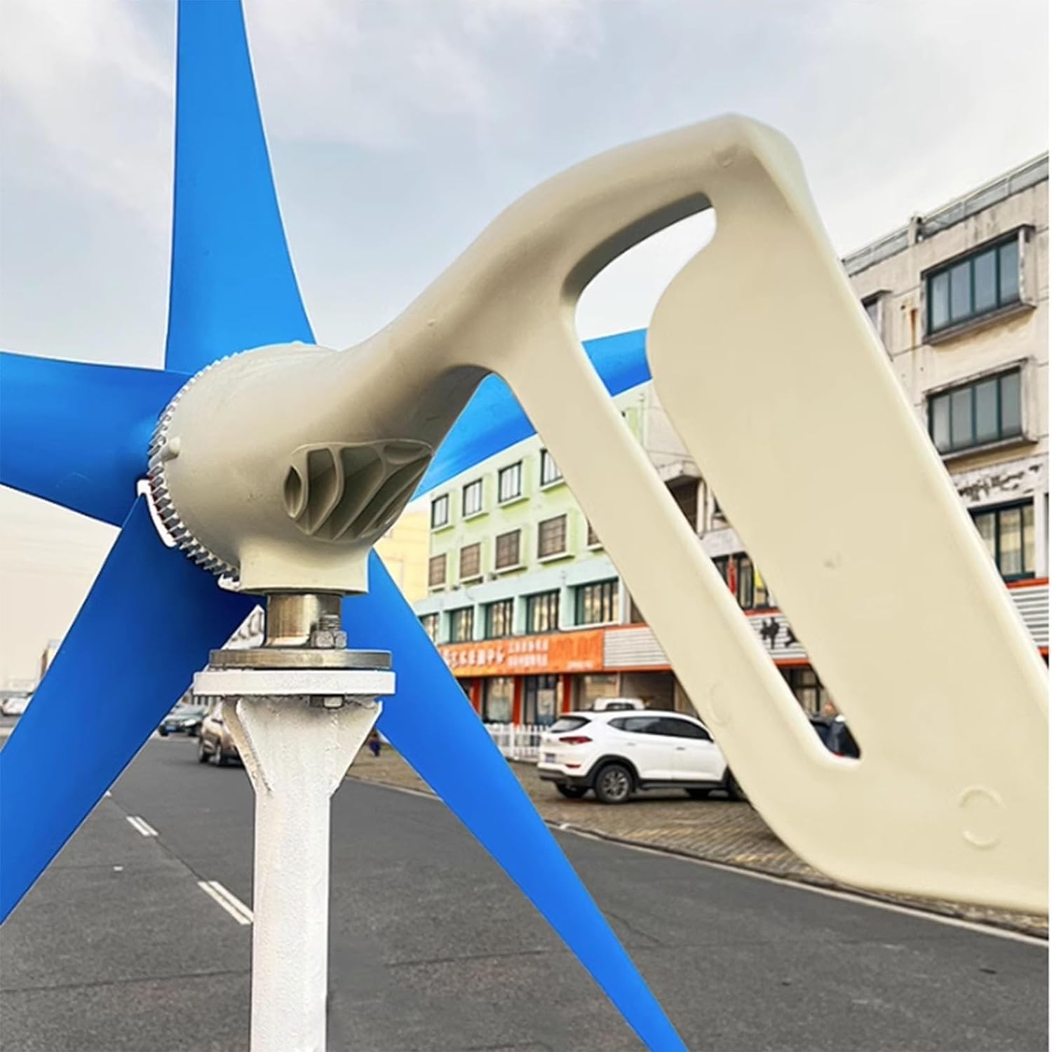 CHRISK 3000W Wind Turbine Generator Set Wind Turbine + Wind and Solar Hybrid Controller + 2000W Inverter + 100W *2 Solar Panel Windmill Generator