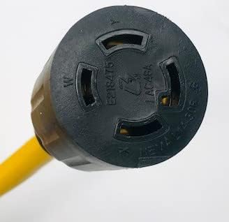 Connecticut Electric 50 Foot Generator Power Extension Cord, 30 Amp, 4 Prong, NEMA L14-30P (Male), NEMA L14-30R (Female)