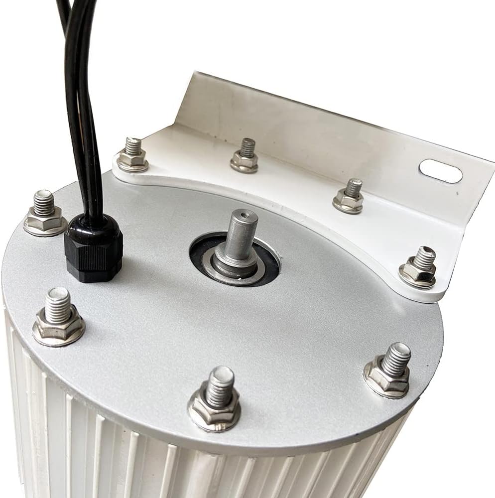 Wind Power Turbine Generator 1KW~10KW Low RPM Permanent Magnet Wind Turbine Generator 10000W 48V 96V Free Energy Generator Alternative Energy (Color : Without Base, Size : 48V_1000W)