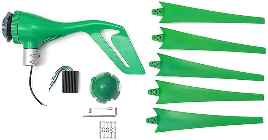 9000W 5 Blades, Wind Turbine Generator, Horizontal Wind Generator, Effective Regulation of Current and Voltage, DC Output