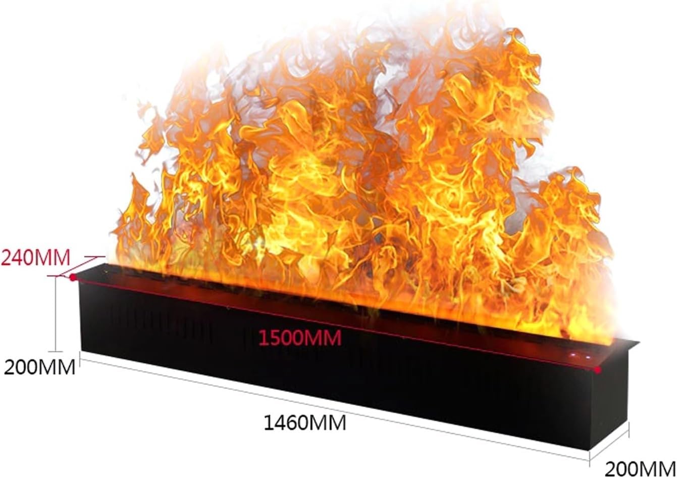 3D Water Vapor Fireplace with Humidifier Flame 59