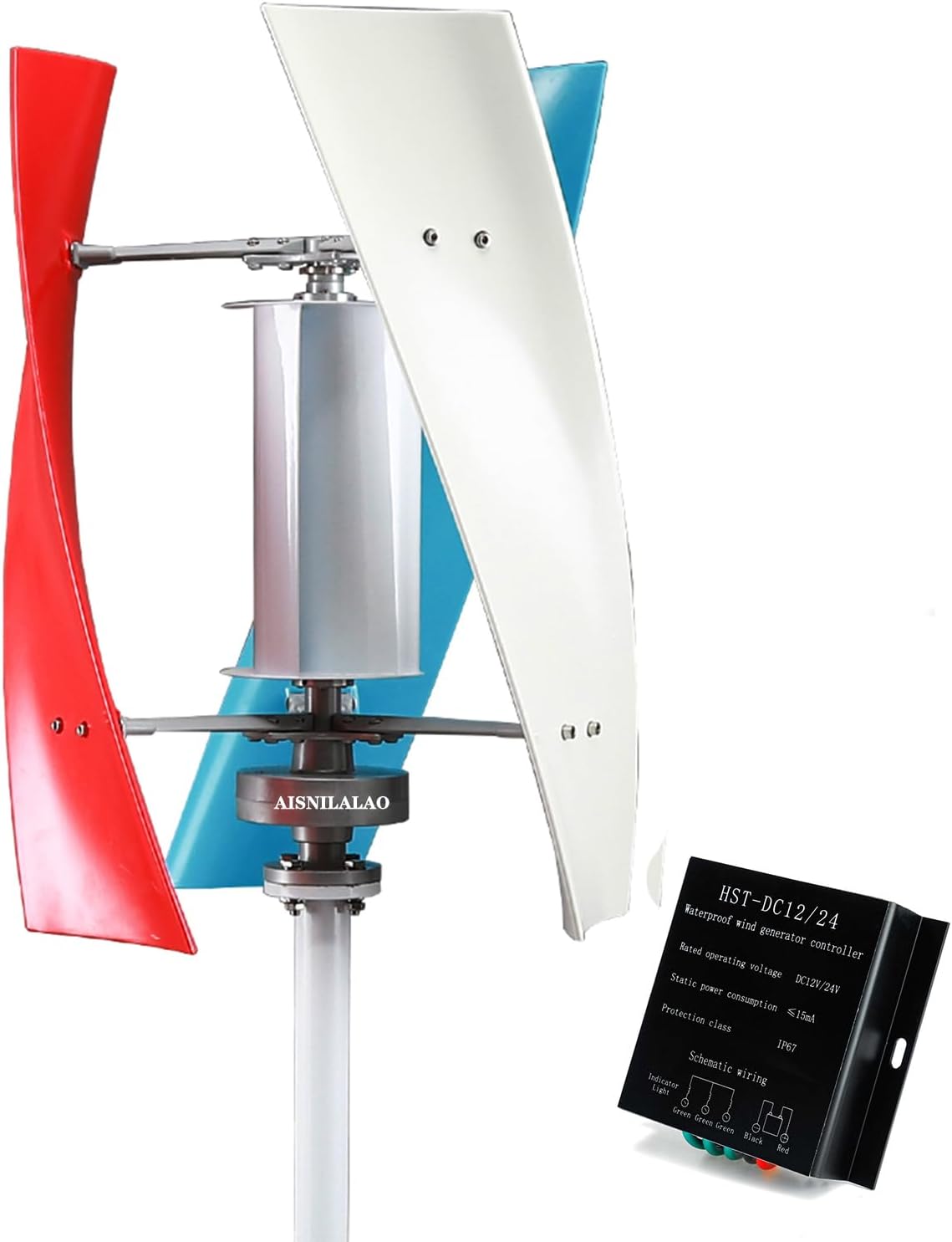 1000W-1500W No Noise Low Speed Vertical Axis Wind Power Turbine Generator+110V/220V Space Saving Windmill Generator Suit Wind Turbine Generator Kit