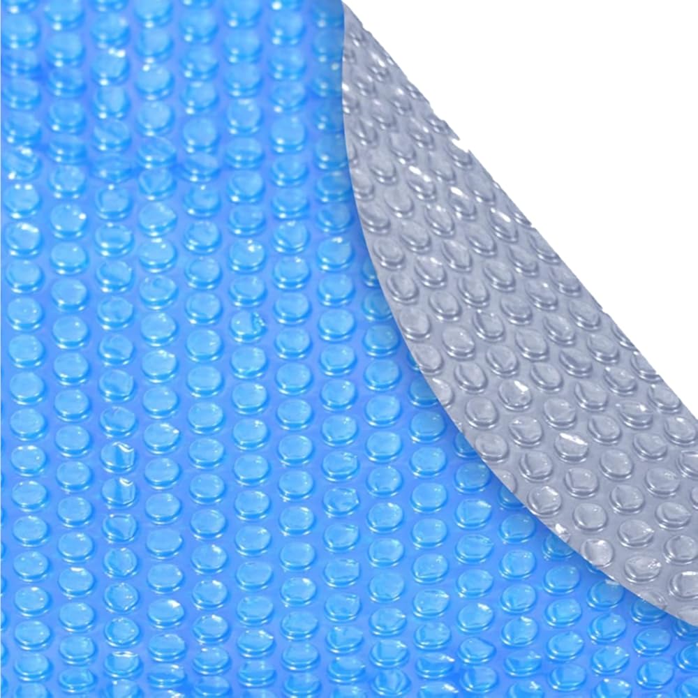 Pool Mate 24 Ft Blue/Silver Deluxe Solar Cover for Above Ground Pool, Pool Solar Cover, 8-Mil Thick, 5-Year Warranty, Made in USA