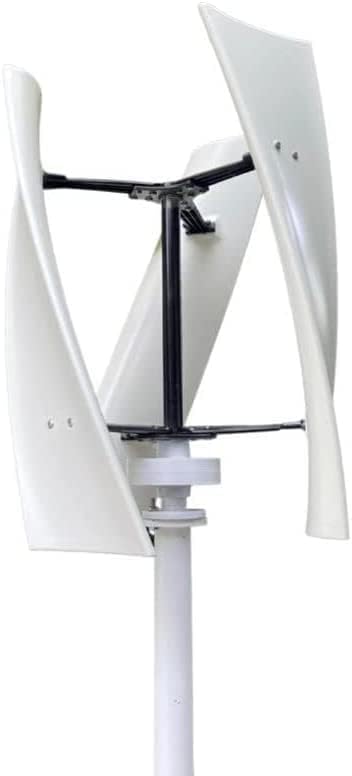 LiuSj JUnSt 10000W No Noise Vertical Axis Wind Turbine Generator, Magnetic Levitation Wind Turbine with MPPT Controller for Green Windmill(White)