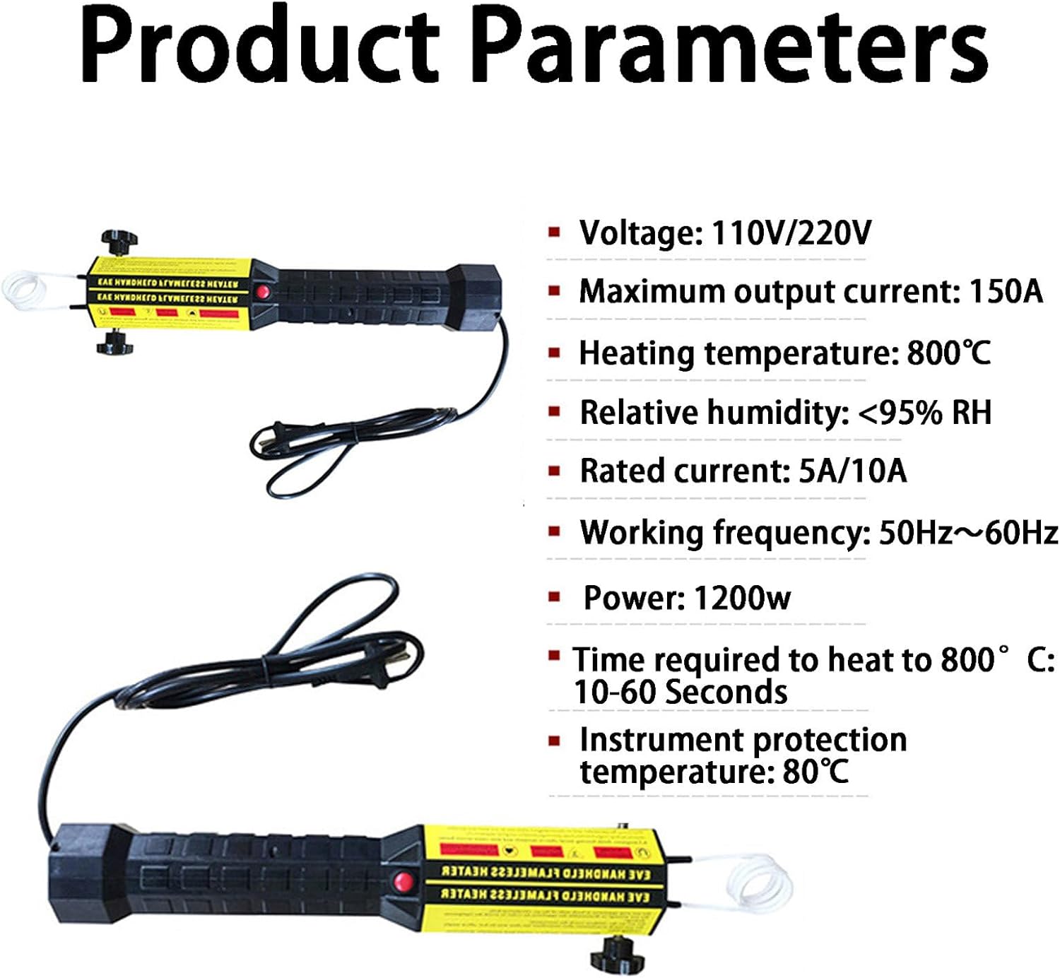 NYANS Magnetic Induction Heater Tool, Bolt Removal Tool, Flameless Heating, High-Speed Cooling Fan, with 3 Coils and Carrying Case, for Screws, Bearings, Iron Metal Parts