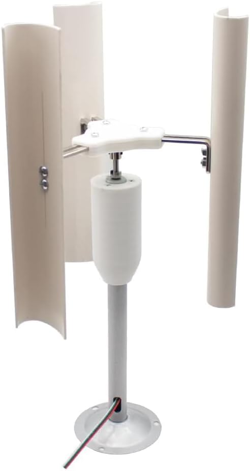 35 W Wind Turbine, Wind Turbine Generator, Wind Turbine Generator Kit for Home 5 Blade Vertical Wind Turbine, Three-Phase Permanent Magnet Generator, for Teaching Physical Power Generation Principle