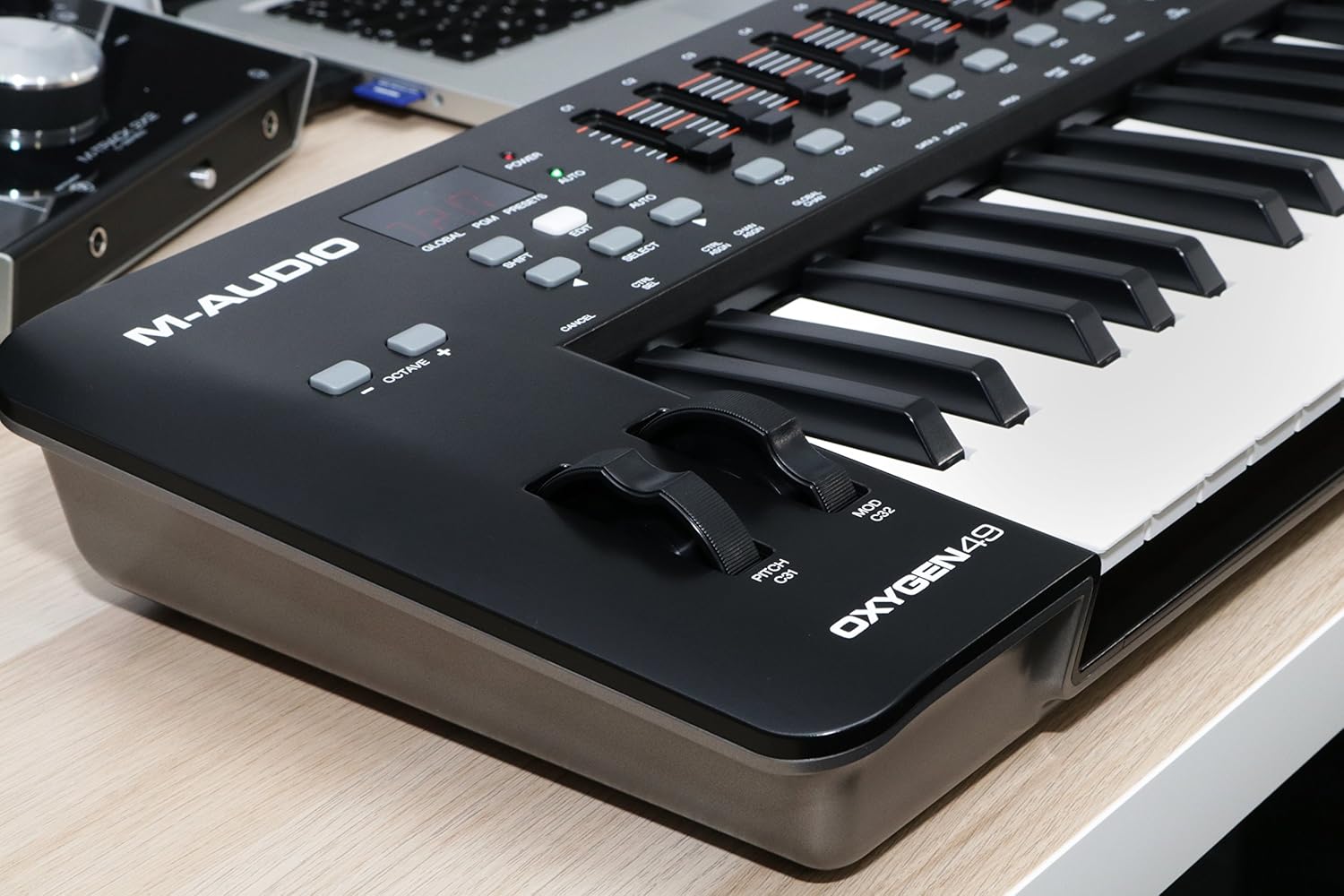 M-Audio Oxygen 49 IV | 49-Key USB/MIDI Keyboard with 8 Trigger Pads & A Full-Consignment of Production/Performance Ready Controls