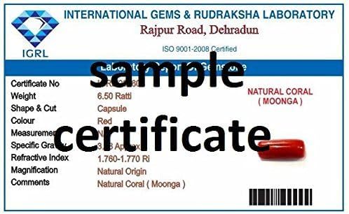 Divya Shakti 10.25 Carat CORAL Stone (Moonga/Munga Stone) 100% ORIGINAL CERTIFIED HEALING GEMSTONE AAA QUALITY