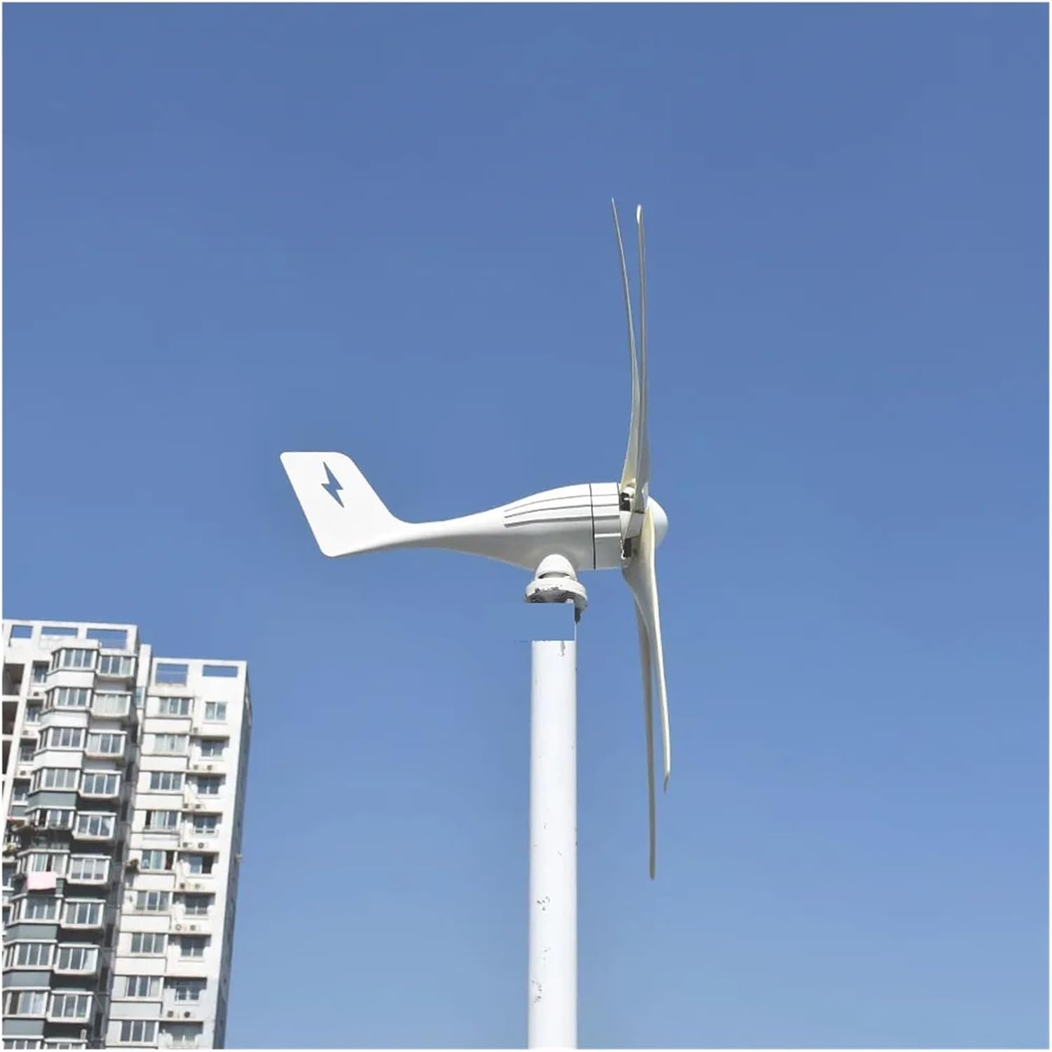Wind Turbine Generator 3000W 5000W 7000W 12V 24V 48V 3 Blades Horizontal Wind Turbine Power Generator Windmill With MPPT Hybrid Charger Controller Low Starting Speed for Home(Hybrid control,48V_3000W)