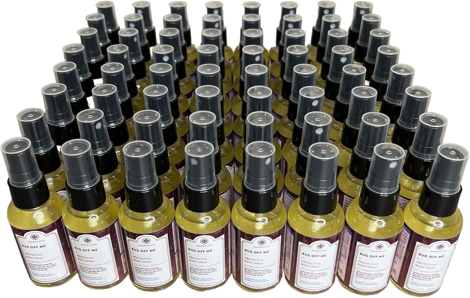Bug Off Me Refill - 48 Unit Restock of Travel-Sized Essential Oil Insect Repellent Spray Retail Bottles - 2 Fl Oz (Pack of 48)