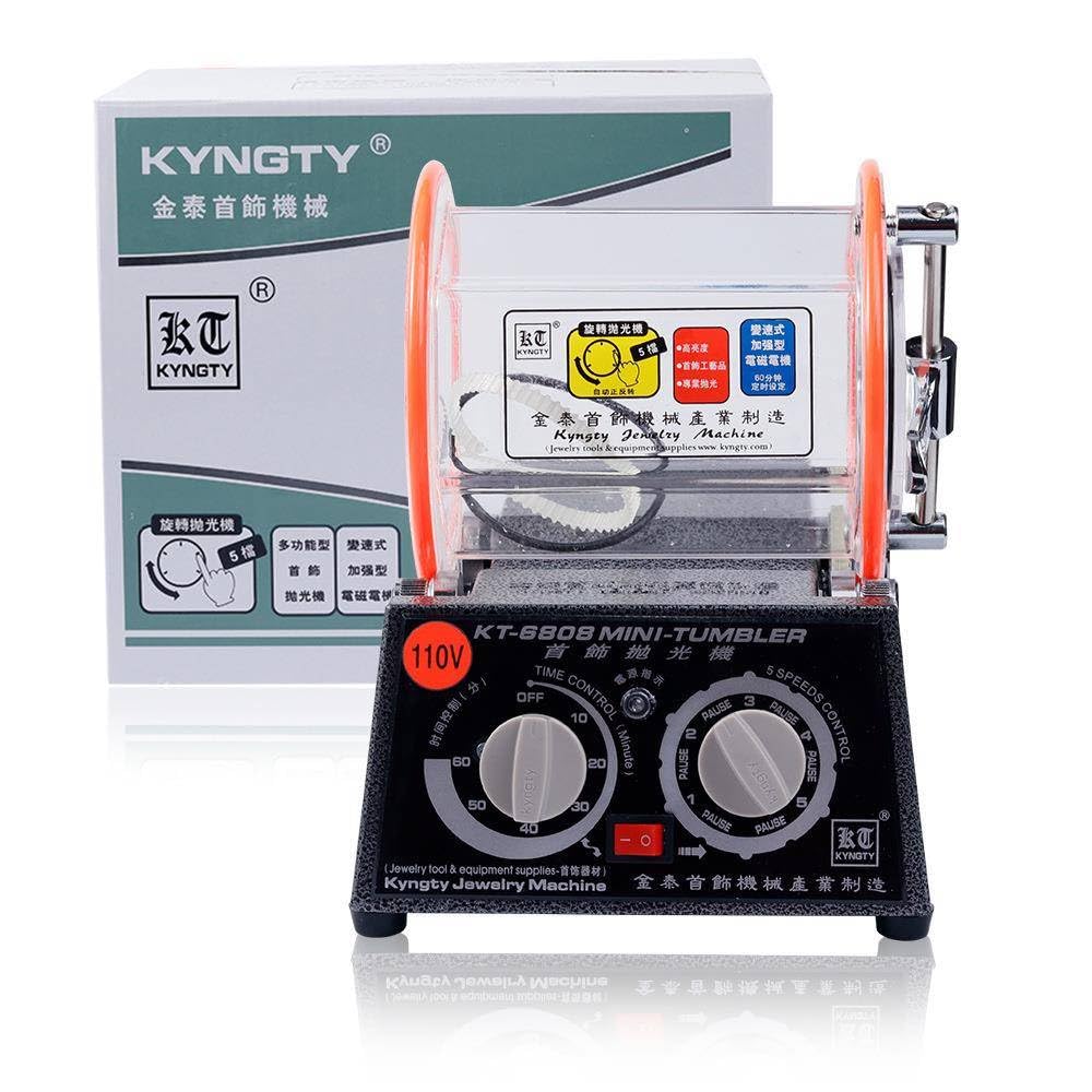 Jewelry Polishing, Kt-6808 Drum Polishing Machine Jewelry Cleaning Rotating Small Drum Machine Electric Polishing Machine