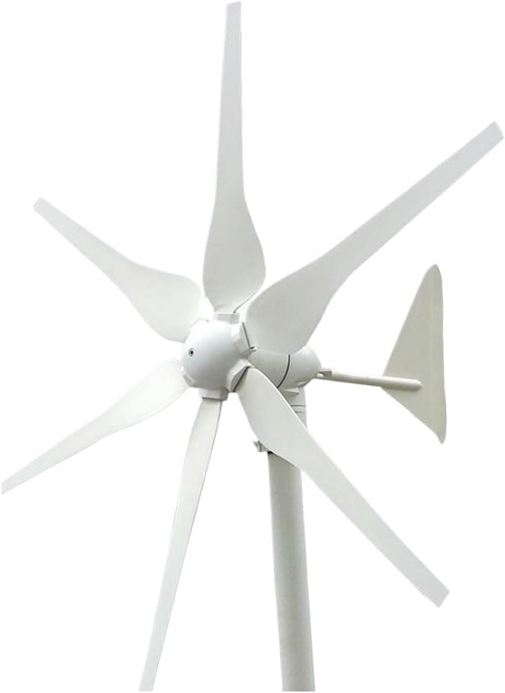 Wind Turbine Generator Kit, 500W Wind Turbine 12V 24V AC/DC Reinforced Blade Over Speed Protection Low Wind Speed Starting Wind Turbines for Hybrid Solar Wind System(24V AC)