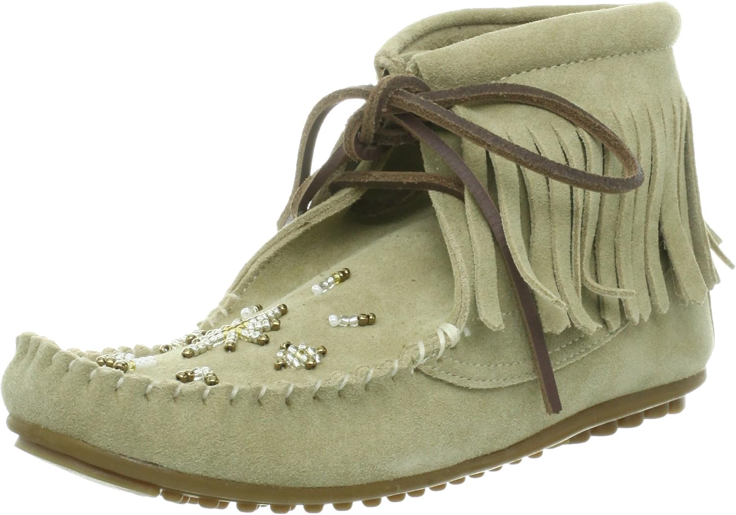 [jeiemu by Jonny Raise Mork] JM by Johnny Moke Beaded indyianmokahurinzibu-tu - beige -