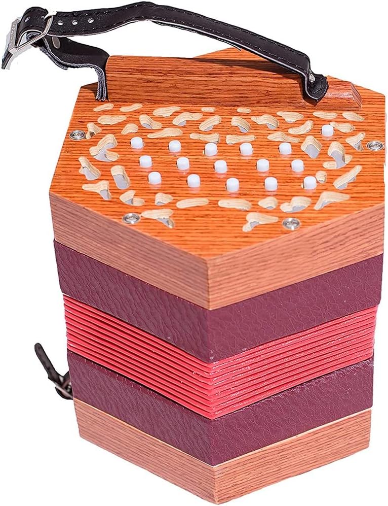 30 Buttons Concertina, Educational Musical Instrument, Fascinating & Softer Sound, Excellent Gift for Amateur Beginner Children Friends