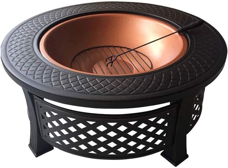 Outdoor Fire Pits Fire Basket Outdoor Barbeque Grill Charcoal Cast Iron Barbecue Stand Bowl Camping Picnic Outfire Wood Log Burner Heater