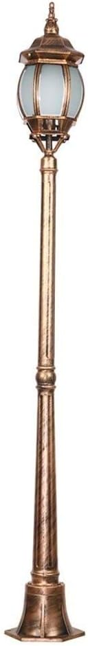 Post Lights Outdoor,1.8M Height Aluminum Alloy Column Lamp Single Head Glass Lampshade Waterproof Outdoor Street Light Garden Decoration Lighting High Pole Decoration(