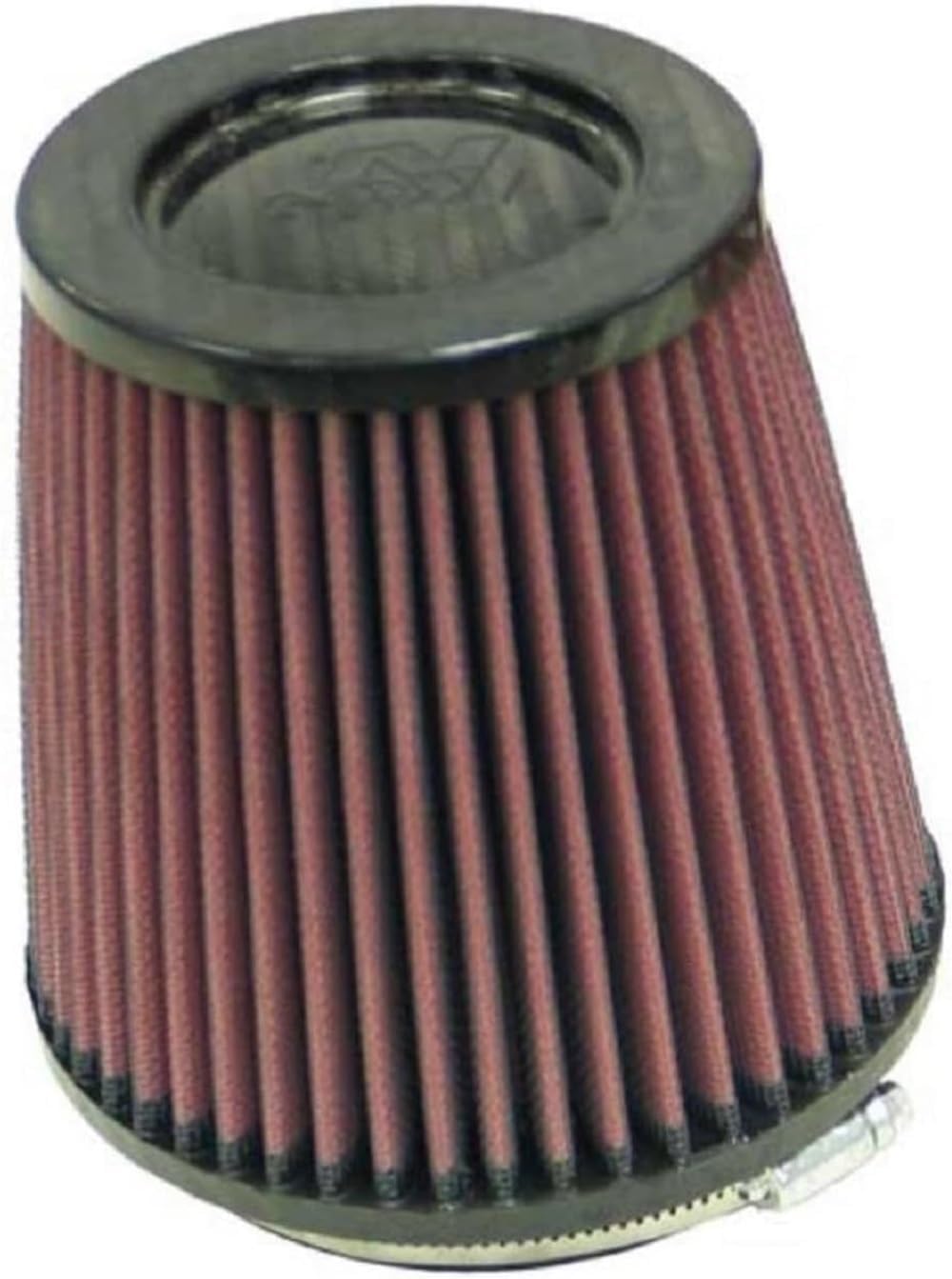 K&N High-Flow Original Lifetime Universal Air Filter - Carbon Fiber Top: High Performance, Premium: Flange Diameter: 4 In, Filter Height: 5.5 In, Flange Length: 0.625 In, Shape: Round Tapered, RP-4660