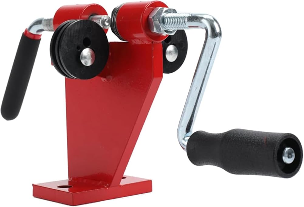Chainsaw Saw Chain Spinner Bench Rivet Spinner, Bench Mount Chain Rotator, Combination Saw Link Riveting Rivet Splitter Break, Chain Saw Repair Tool Red,1