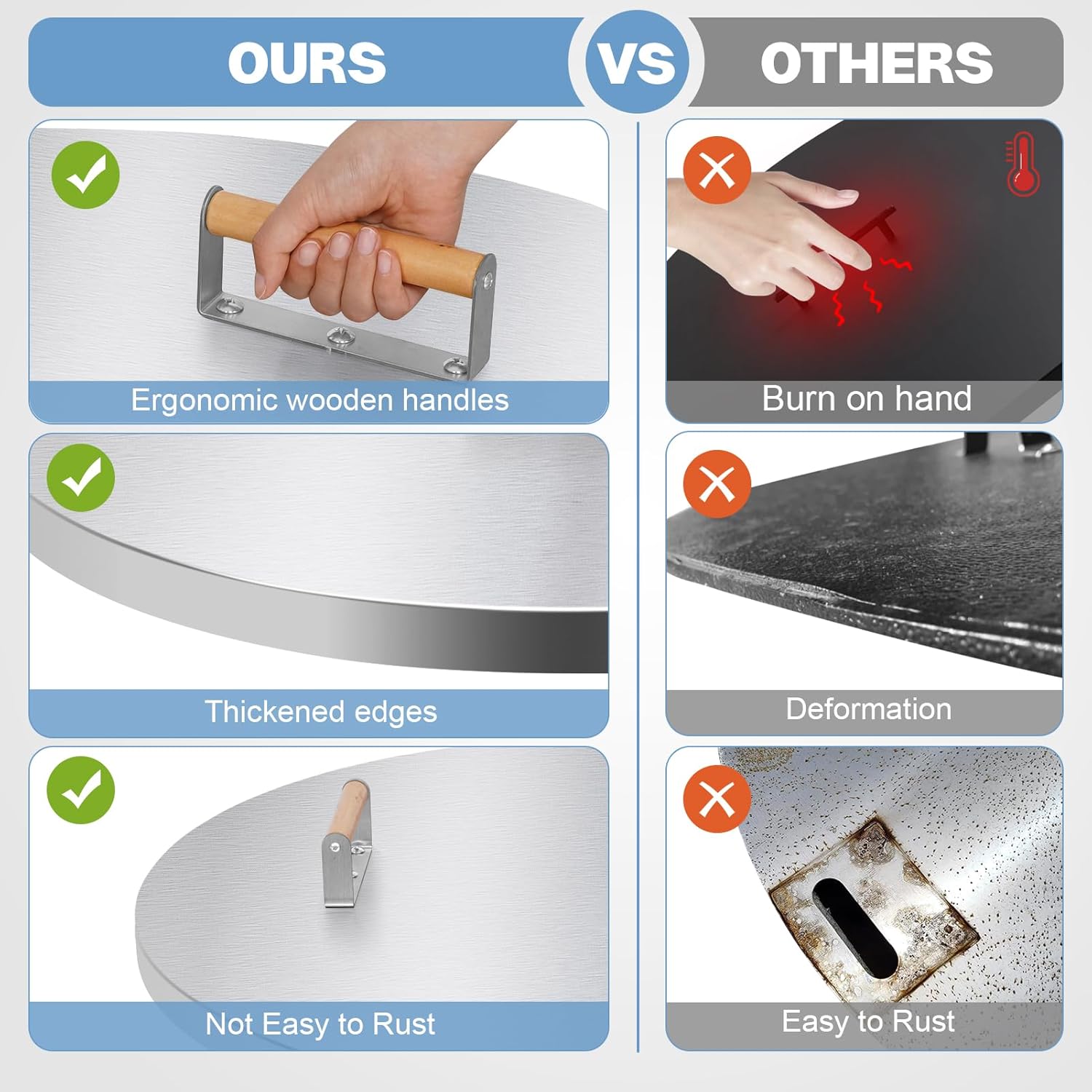 Fire Pit Lid Cover Round - 34