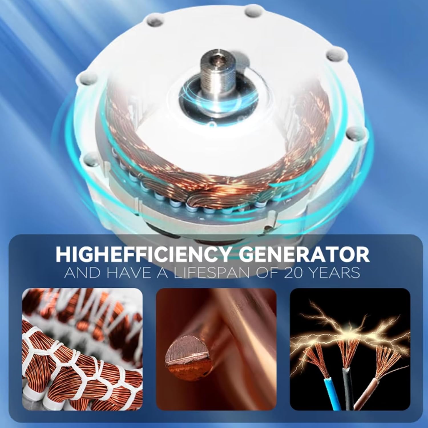 15000W Gearless Permanent Magnet Generator Turbine 600 RPM 12V 24V 48V 220V Wind Turbine Generator for Water Conservancy and Wind Power Household