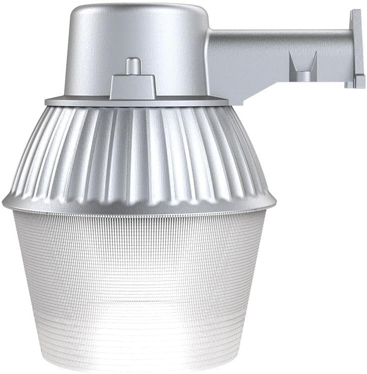 KASTLITE 29W Outdoor Dusk to Dawn Area/Flood Light, 3300LM Standard LED Bulb Parking Lot & Security Lighting with Photocell Sensor, Polycarbonate Housing, 120V Garage & Barn Fixture, Gray