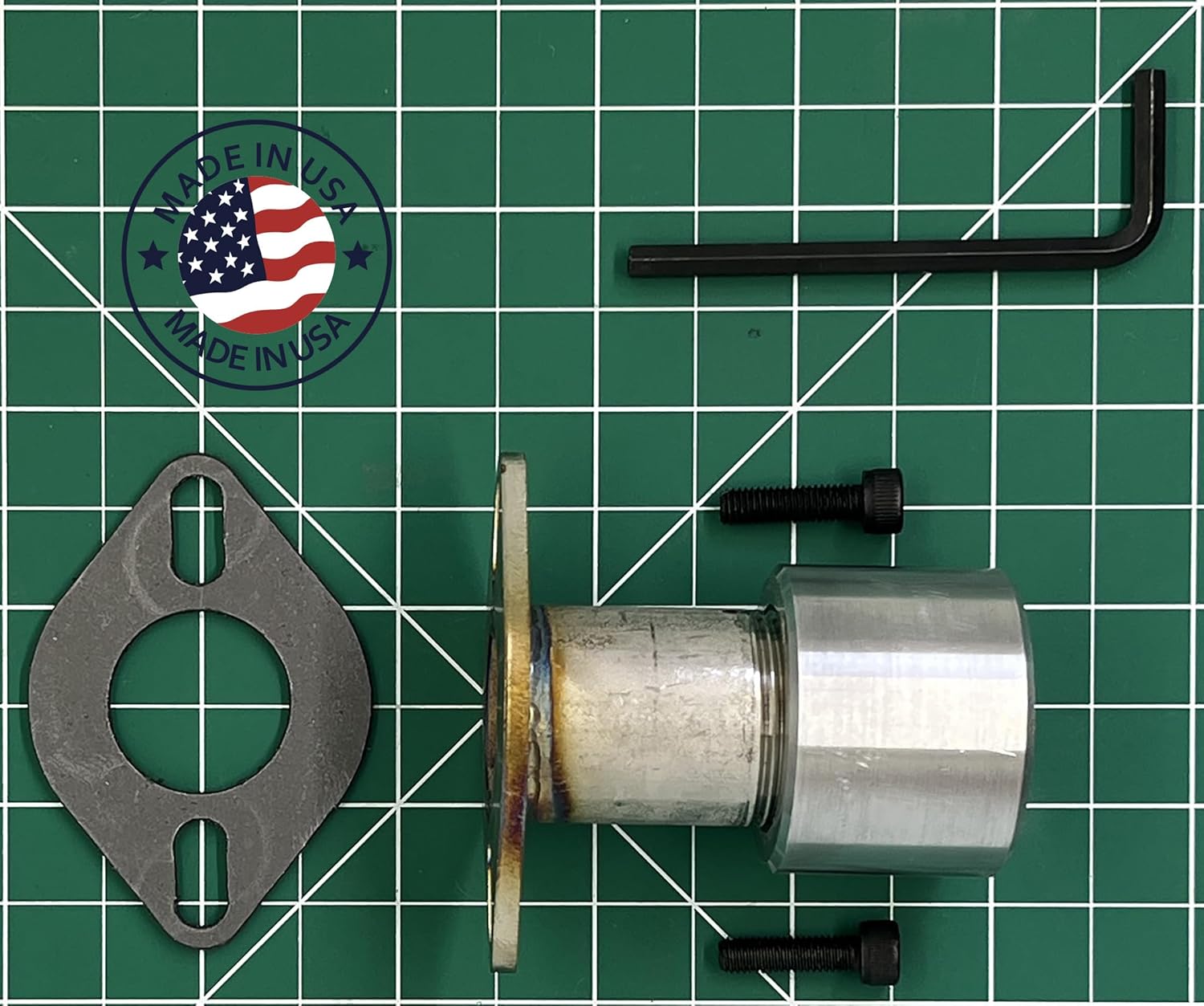 GenExhaust for Champion 3500/3200W & 3100/2800W Inverter Generator or any generator with a MODEL NO.88 cover plate Generator 1-1/2