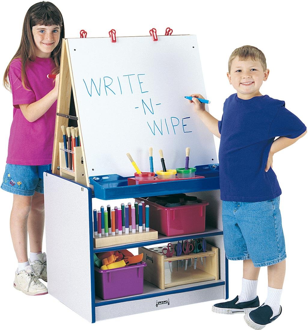 Jonti-Craft Rainbow Accents 0289JCWW005 2 Station Art Center, Teal