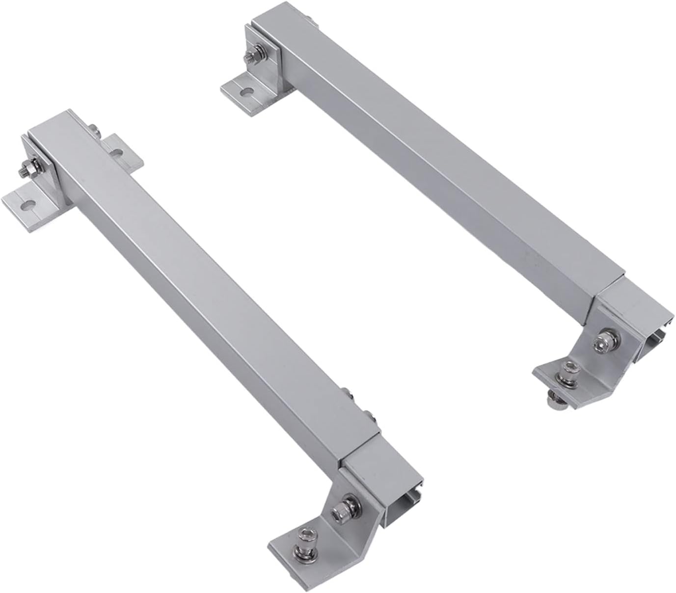 Solar Panel Mounting Bracket Solar Panel Mounting Stand Rack with 15° to 30° Adjustable Angle for Roof Balcony Ground Communication Base Station