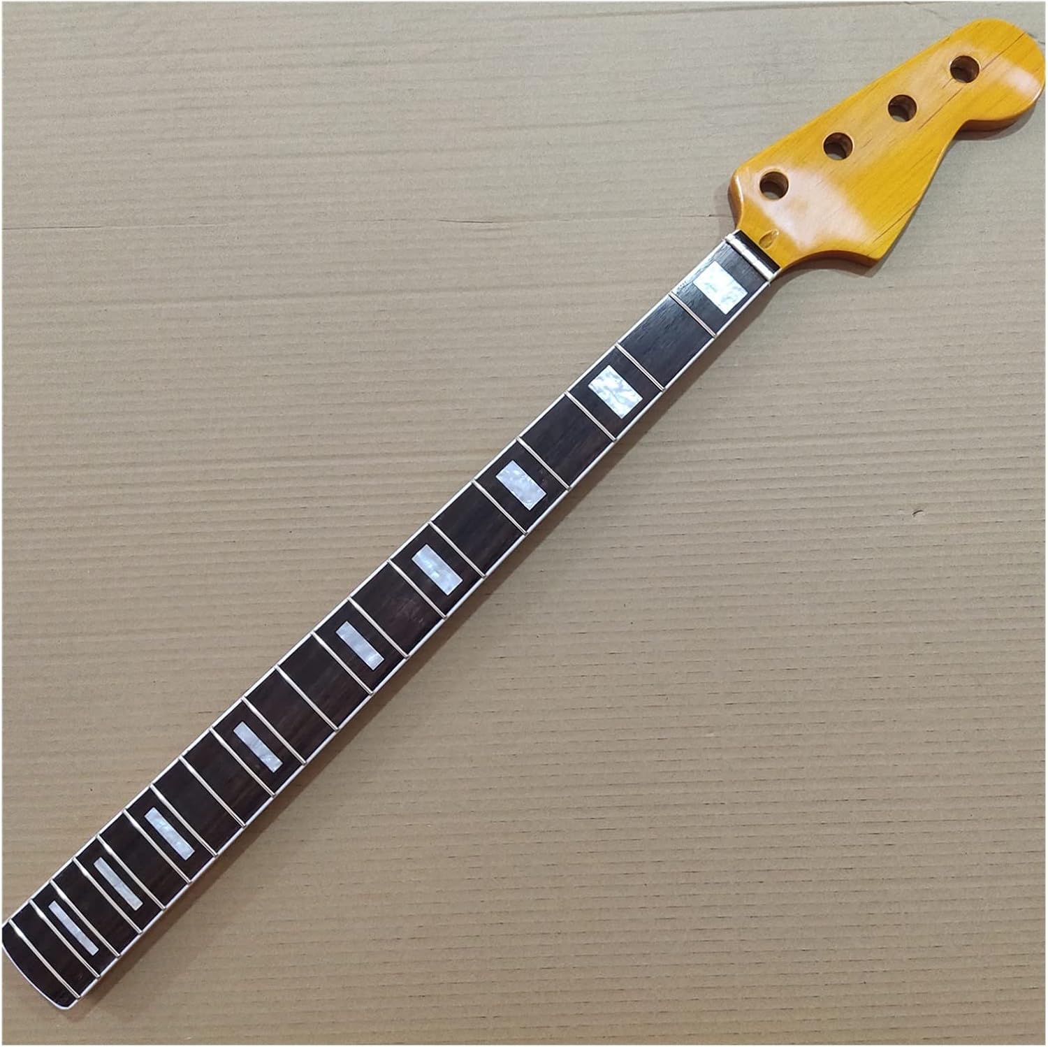 TSTS Maple 20 Frets PB Bass Guitar Neck Part 4 String Rosewood Fingerboard 34 Inch Guitar ​Neck Replacement