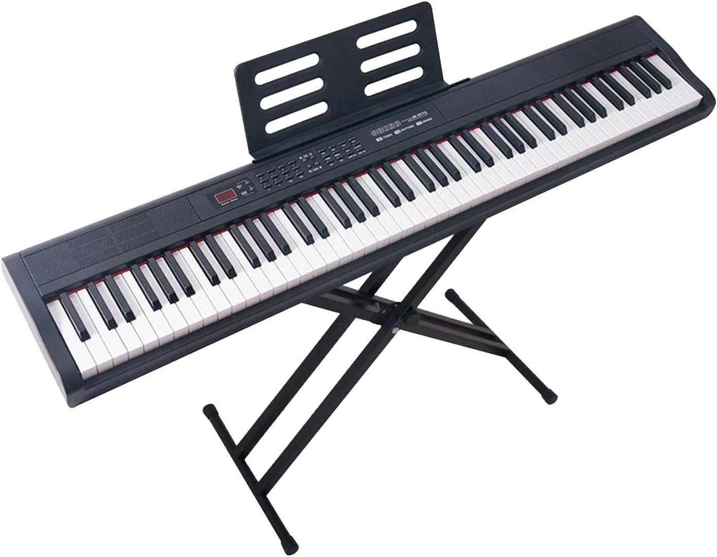 88 Electronic Keyboard Digital Keyboard Full Size With Dynamics Keys Portable Keyboard Support Bluetooth MIDI For Beginners Adults Children Include Stand, Sustain Pedal