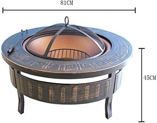 Fire Pits Outdoor Wood Burning Fire Pit Bonfire Wood Burning Patio Coal Grill Firepit