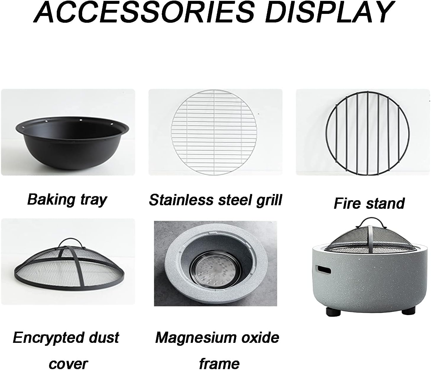 Fire Pit Outdoor Courtyard fire Pit, Home Heating Stove Brazier, Balcony Villa Courtyard Barbecue Stove Set