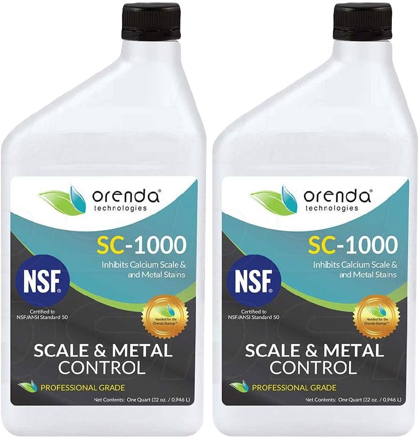Orenda Technologies SC-1000 Scale Control and Metal Chelant Swimming Pools 2 Pk