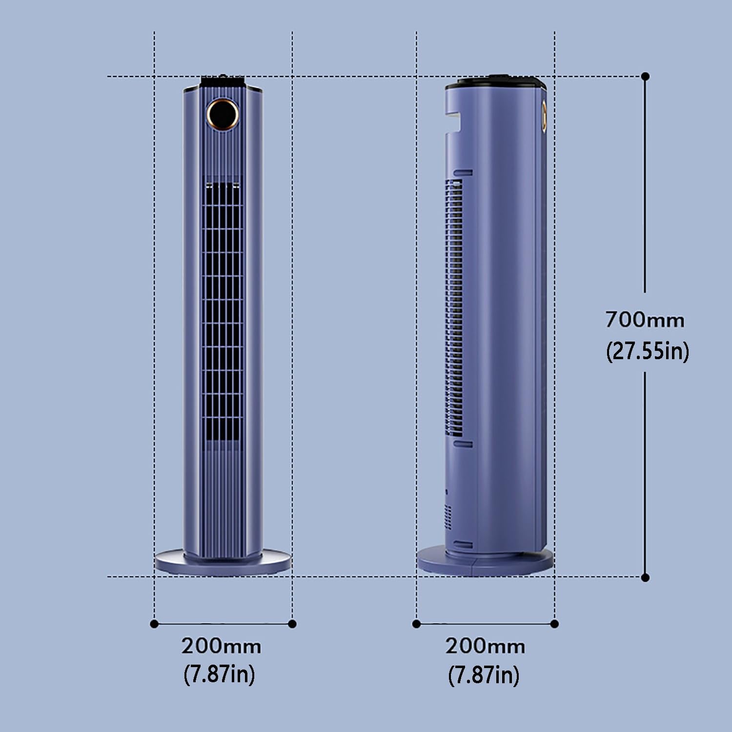 Tower Fan/Office Bladeless Fan/Oscillating Floor Fan/Air Circulation Fan, 3-Speed Adjustment, Wide-Angle Air Delivery, Use with Air Conditioner, Uniform Cooling Throughout The House