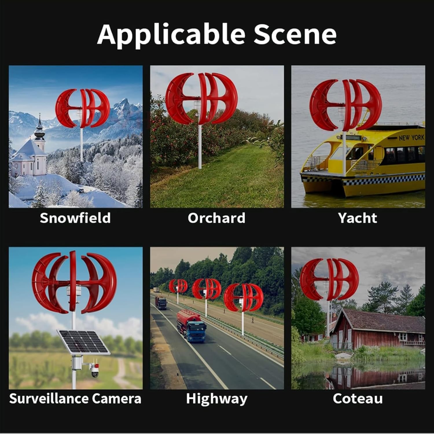 400W 5 Blades Vertical Axis Wind Generator Kit 12V/24V Lantern Type Wind Turbine Generator Free Energy Windmill Vertical Axis Wind Generator Home Permanent Magnet Generator(24V)