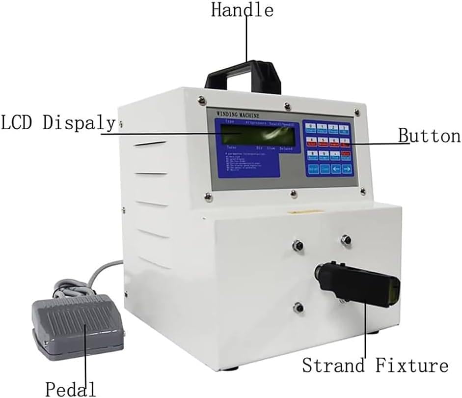 High Speed Twist Tie,Cable Tying,15W Automatic Single Station Twister,200-5500 RPM Adjustable Speed,Microcomputer CNC Control, Electrical Maintenance/Production,Wire Bundling/Interface Winding