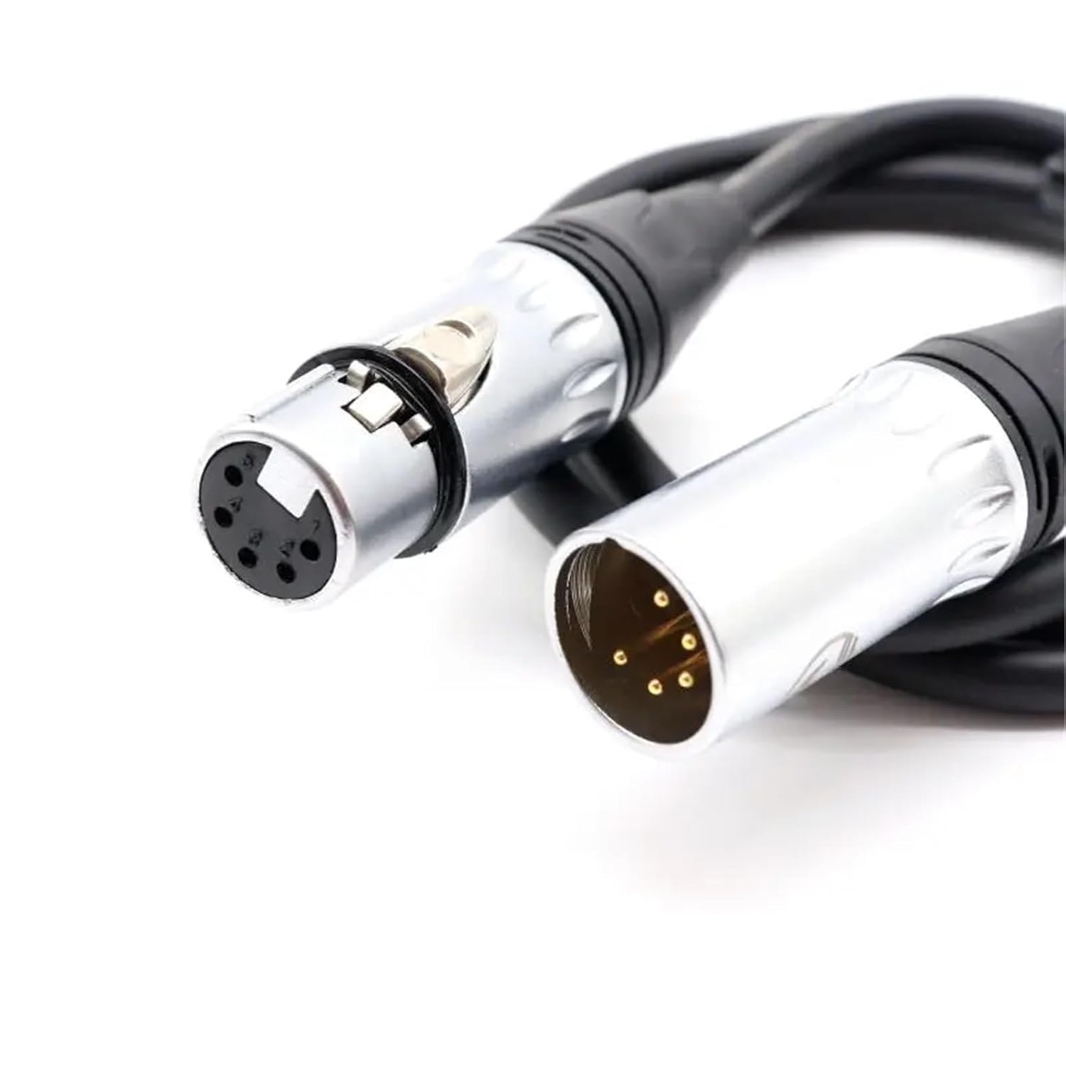 5-Pin DMX Cable – 5-Core XLR Control Signal Wire for Lighting, Audio, and Stage Applications (1m/2m/3m/5m)(3 Meter)