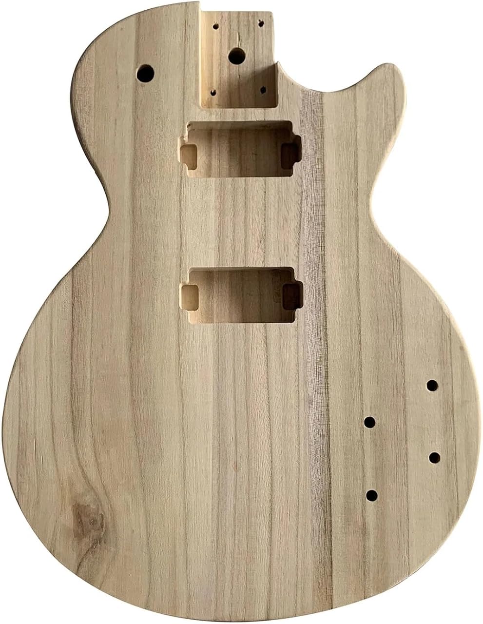 Diy Electric Guitar Body Blank For Custom Paint/Stain,Paulownia Wood Blank Guitar Barrel For Lp Style Bass Guitars Diy Parts