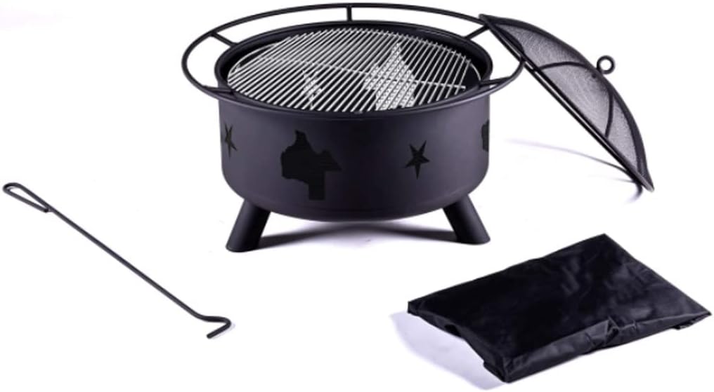 BBQ Grill Outdoor Outdoor Bonfire Burning Wood Grill - 30