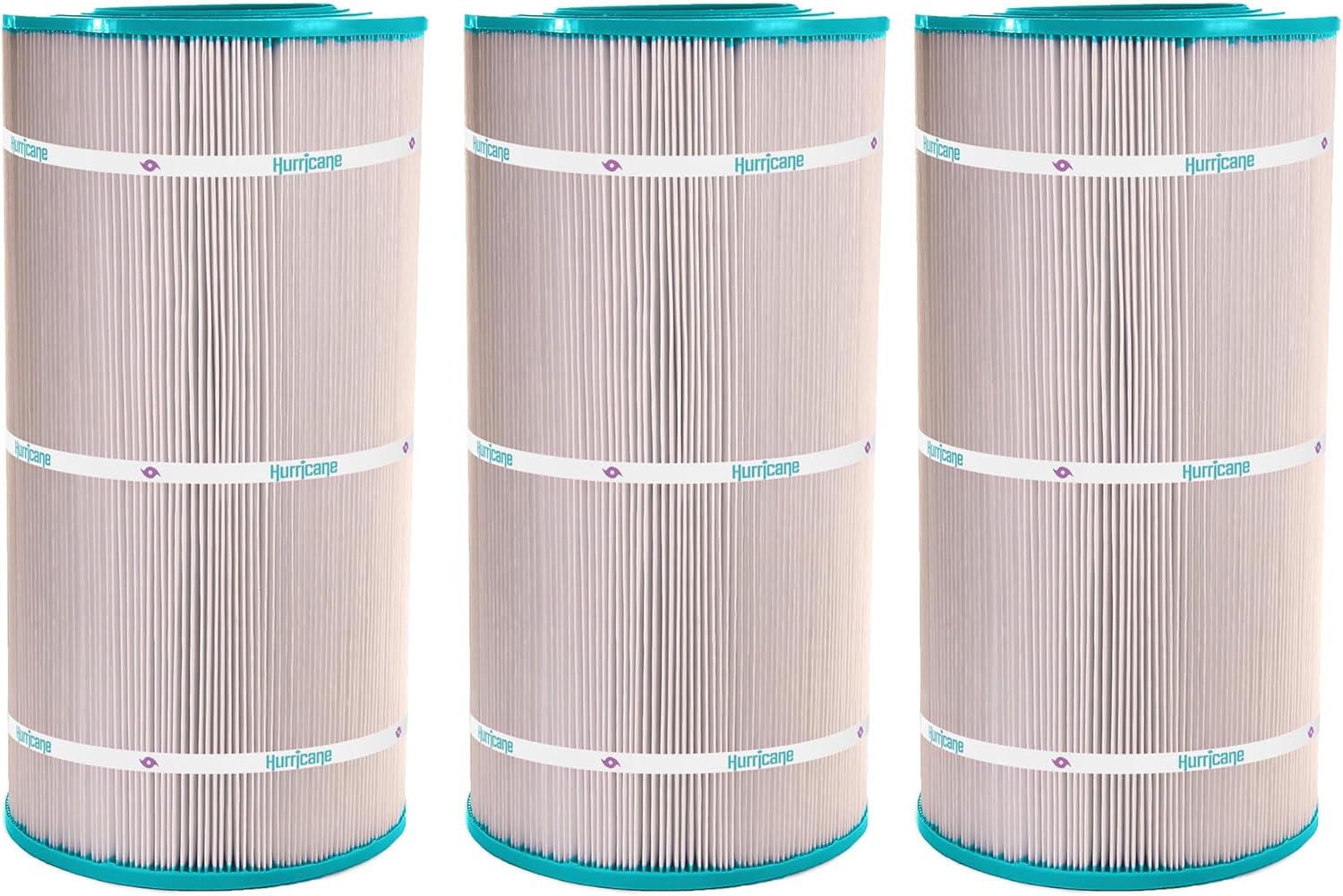 Hurricane Filters 3 Pack HF9699-01 Advanced Spa Filter Cartridge - Replacement for Unicel C-9699, PJ100, Filbur FC-1490, PJB-100