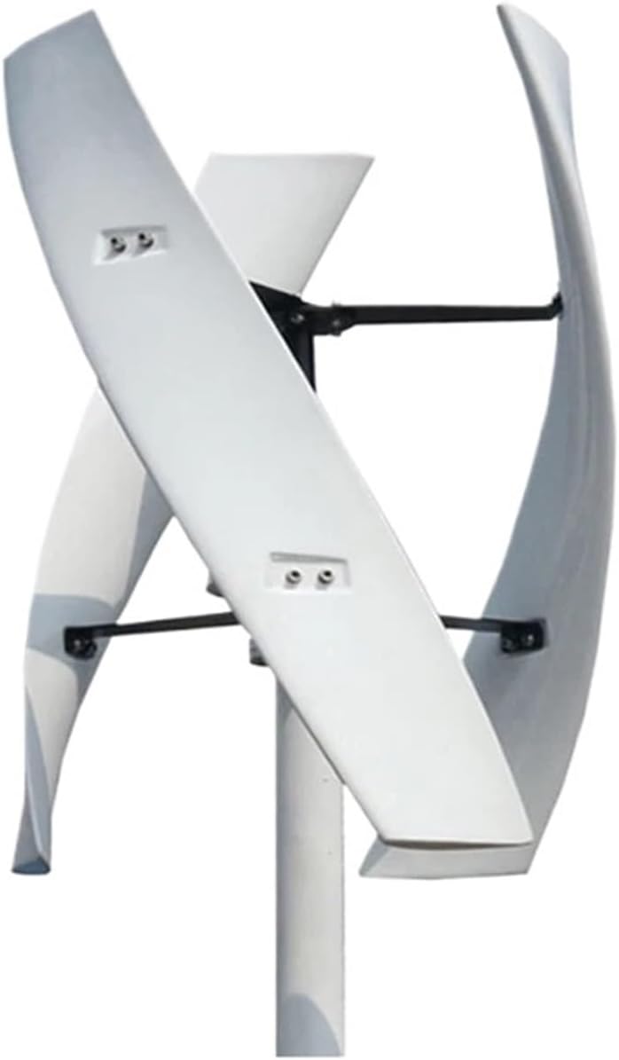 Wind Turbines, 10KW 12V 24V 48V Wind Power Turbine Generator for Home Farm 10000W Vertical Free Energry Electric Windmill Low Wind Speed Starting Wind Turbines(White,48V_10KW)