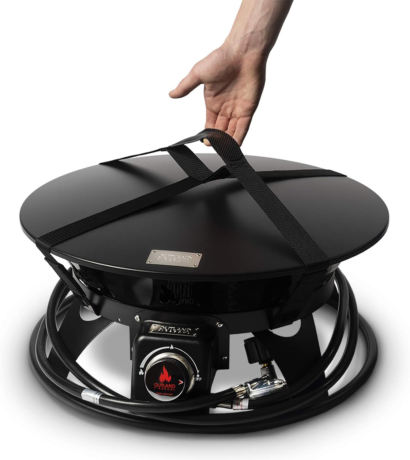 Outland Firebowl Weather Resistant 730 Cover & Carry Kit, Fits 19-Inch Diameter Outdoor Portable Propane Gas Fire Pit