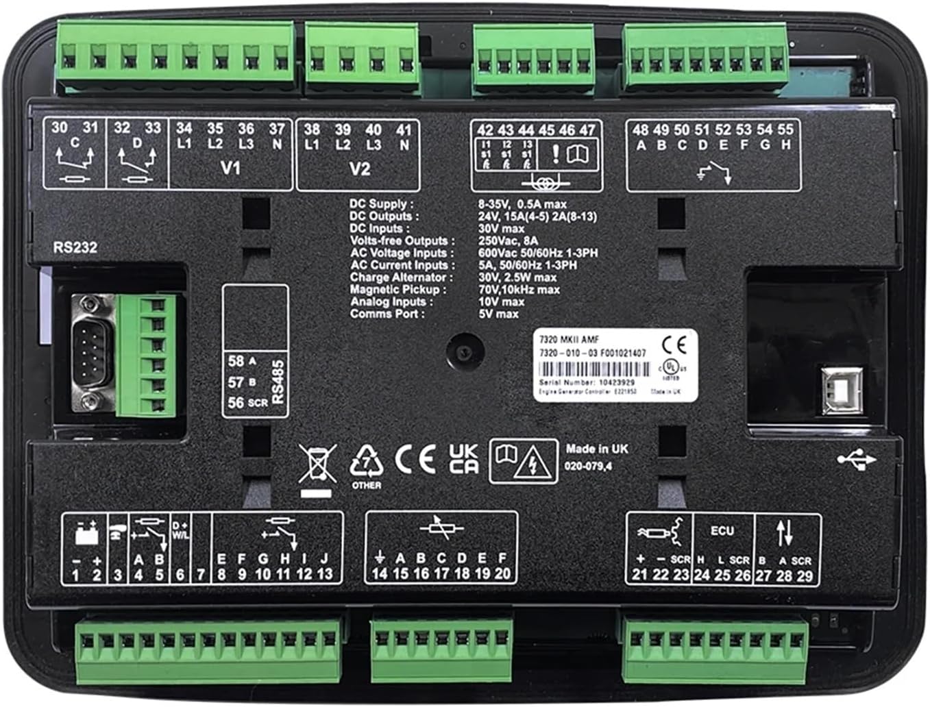 DSE7320 MKII Original DSE7320 DSE7310 Diesel Generator Auto Start Control Module LCD Display Controller Panel(DSE7310MKII Original)