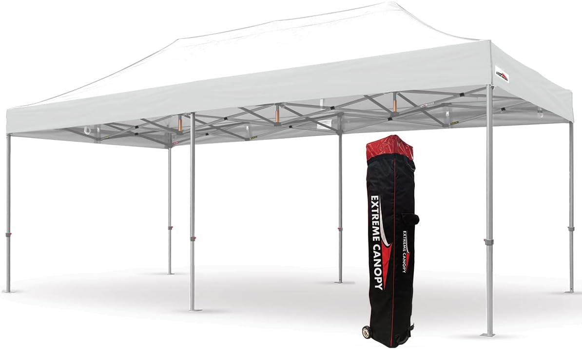 Extreme Canopy Heavy Duty Aluminum Instant Popup Canopy (10ft x 20ft, White)