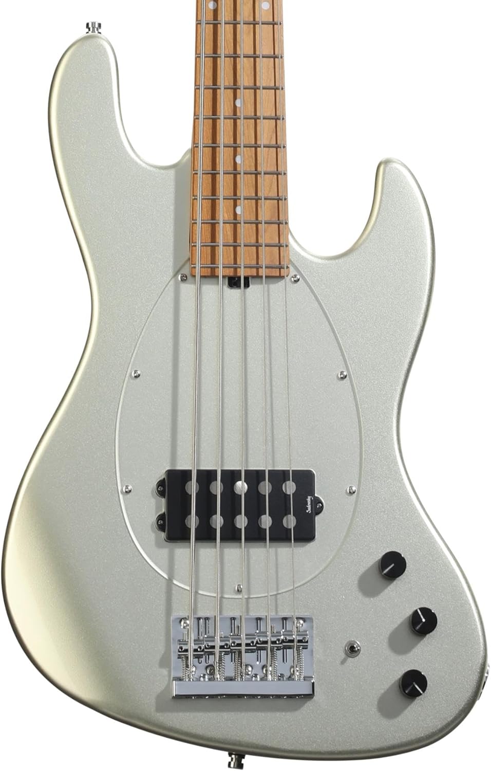 Sadowsky MetroExpress Vintage M 5-string Bass Guitar - Solid Champagne Metallic, Roasted Maple Fingerboard