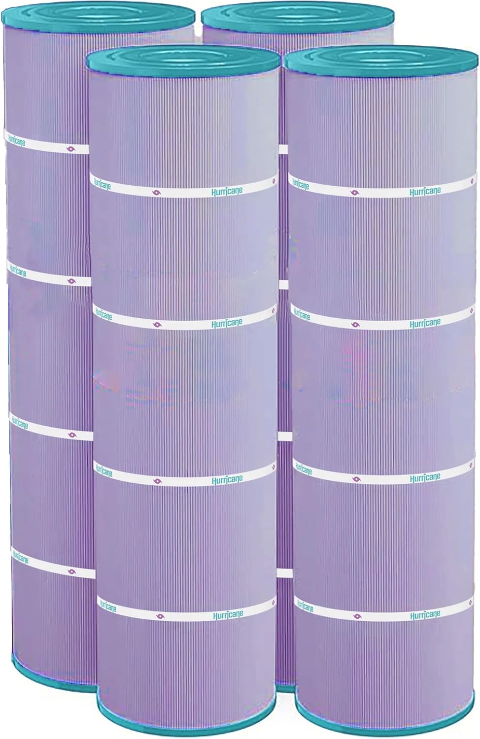 Hurricane Filters - HF7487-04P Platinum Purple Spa Filter Cartridge - Replacement for Pleatco PA100N, Unicel C-7487, Filbur FC-1270, Hayward Super-Star-Clear C4000, SwimClear C4020