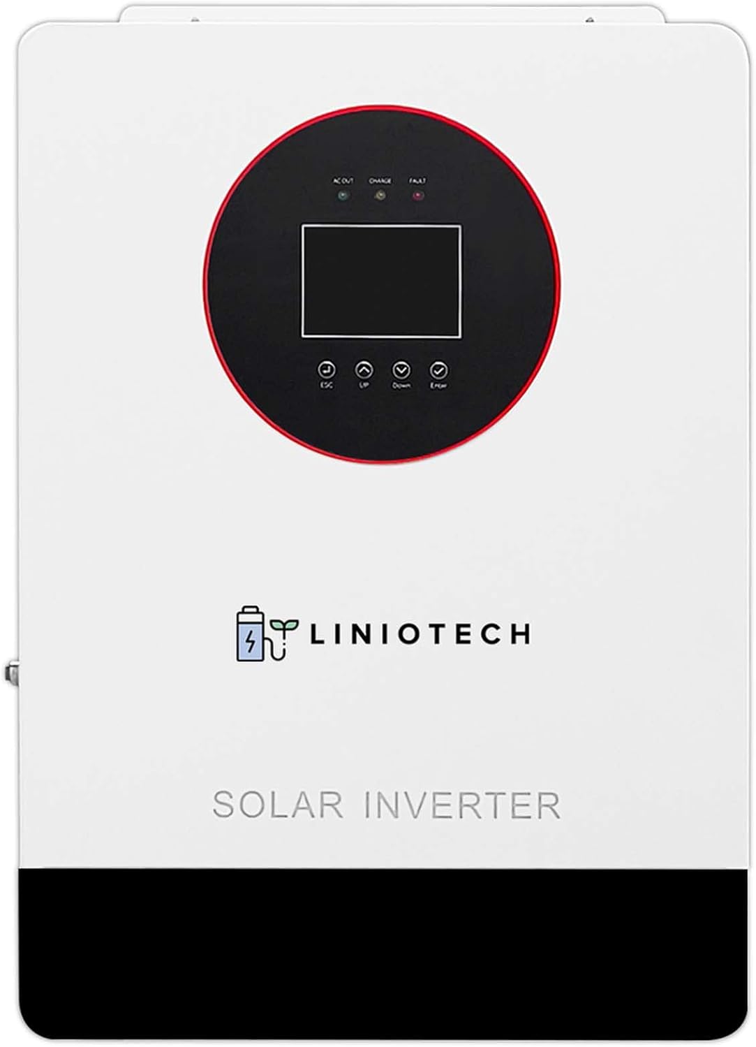 Liniotech 3600W Off-Grid Solar Inverter, 48V Pure Sine Wave Hybrid Inverter, 4000W MPPT, 300V PV VOC, 120V AC Output, WiFi USB RS485 GPRS Monitoring, Lithium/Lead-Acid Battery Support