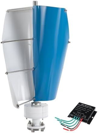 5000W Vertical Axis Wind Turbine Generator, 12V-220V Wind Power System for Home Use, Eco-Friendly Windmill with MPPT Charge Controller for Camping & Appliances