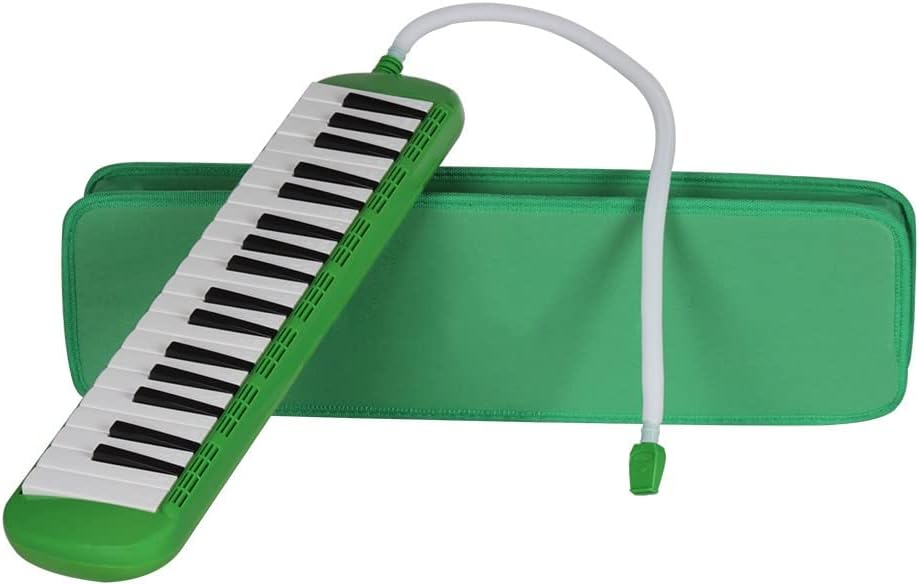 37 Key Melodica Instrument Gift For Kids Beginners Students, Soft Long Tubes, Short Mouthpieces And Carrying Bag, Air Piano